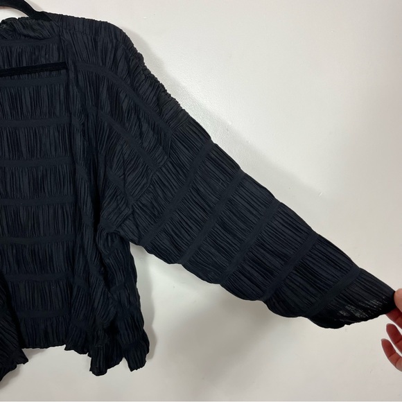 Michelle St John Cardigan 1 Loose Grunge Punk Whimsigoth Lightweight Black - Picture 3 of 6